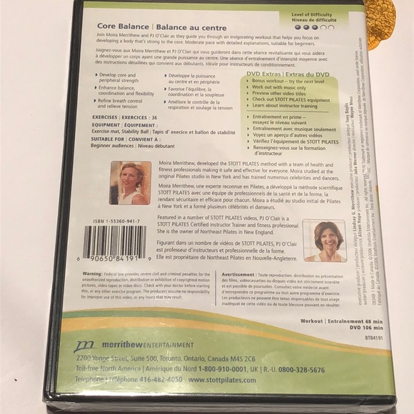 Stott Pilates DVDs for core and spine. New - Picture 4 of 7